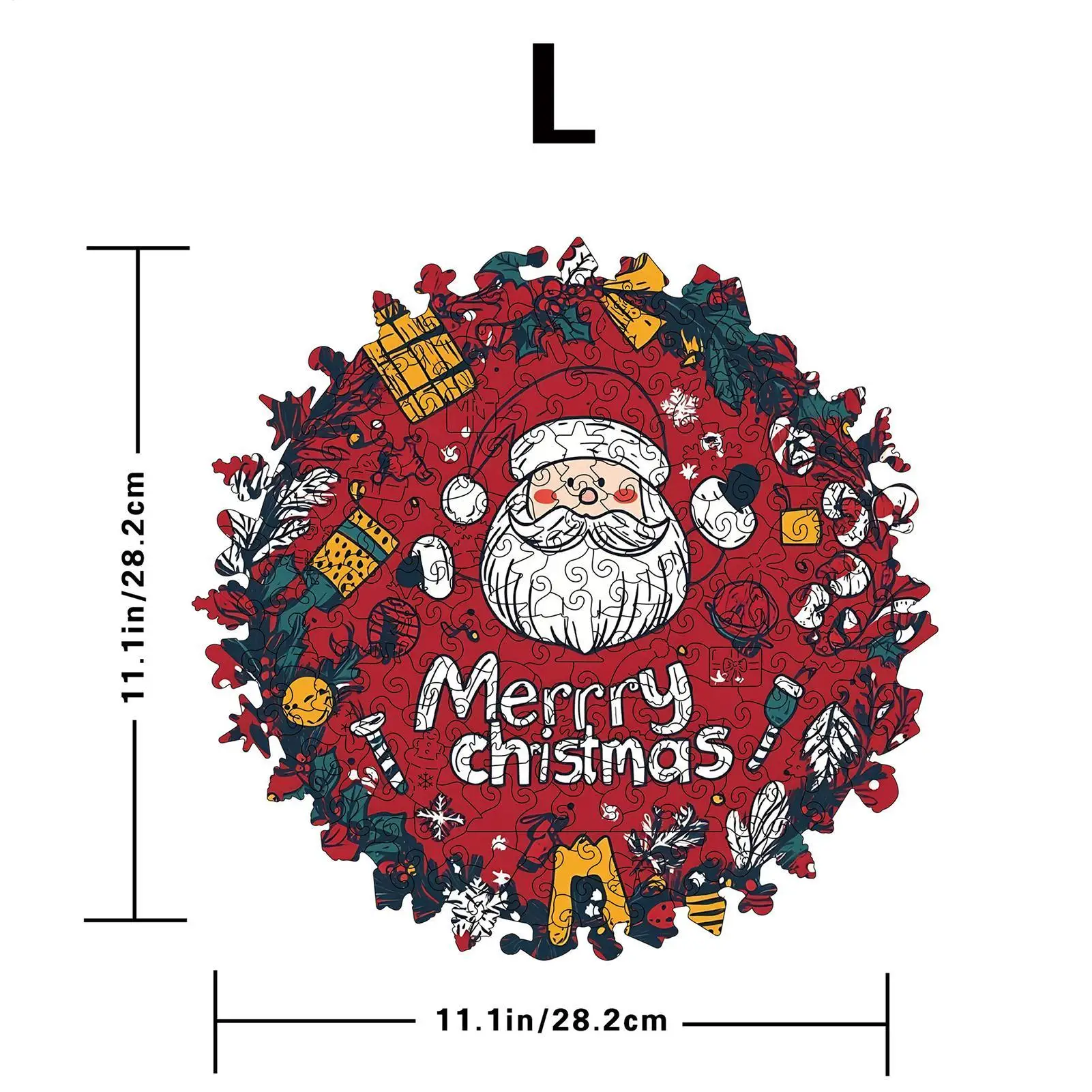 لغز الكبار عيد الميلاد موضوع إكليل تصميم عيد الميلاد الألغاز الخشبية للبالغين للنساء بنين بنات الشباب المراهقين زوج الابن