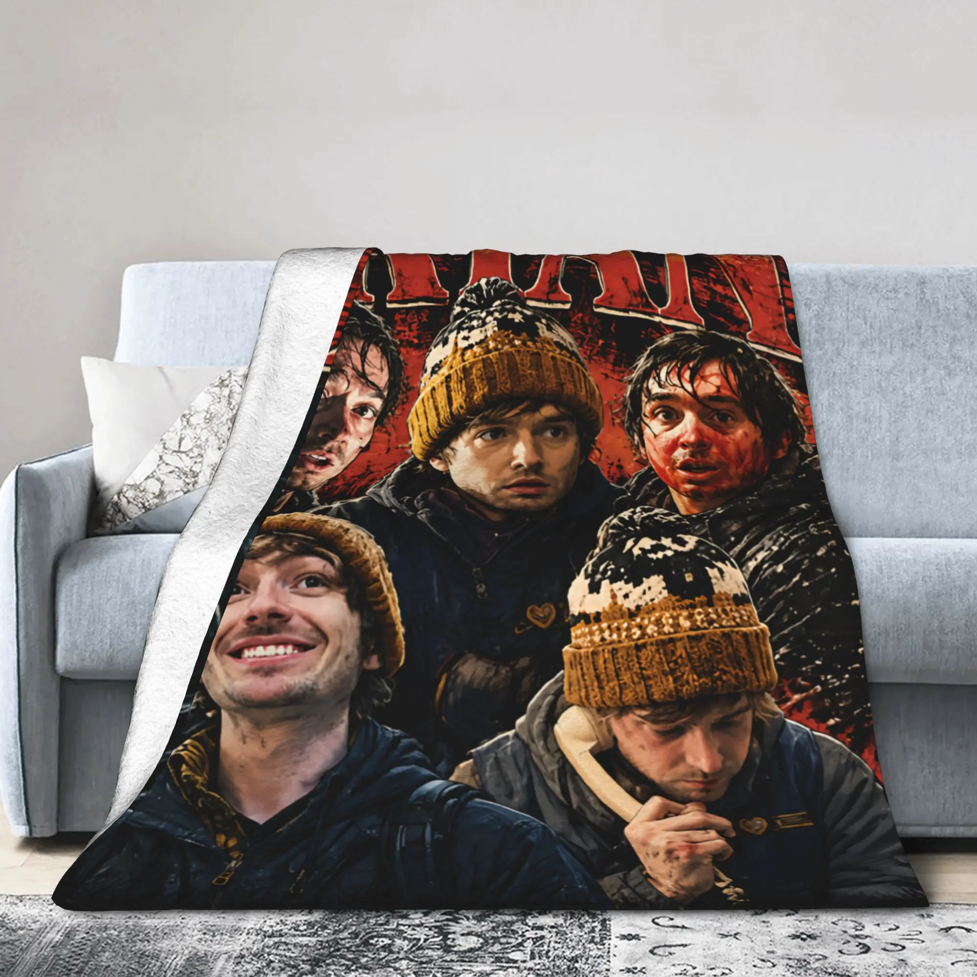 Bryan RE, Austin Abrams, RE film Fleece Throw Blanket R-Residents Blankets for Bed Bedroom Lightweight Thin Bedroom Quilt
