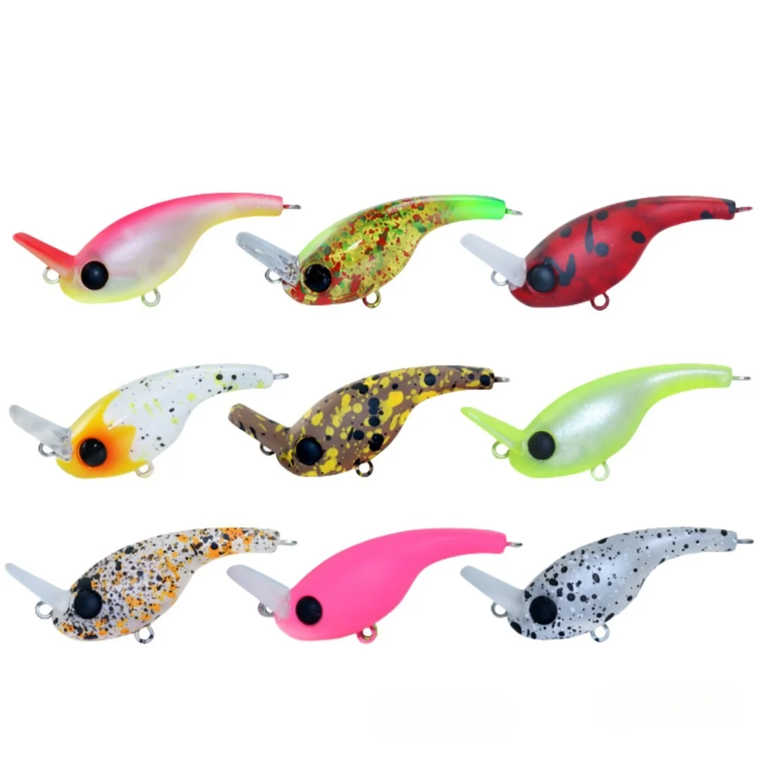 

12 шт., новый дизайн, жесткая рыболовная приманка, 2,3 г, 35 мм, мини тонущие воблеры гольяна, кривошипная приманка для щуки, воблеры Pesca