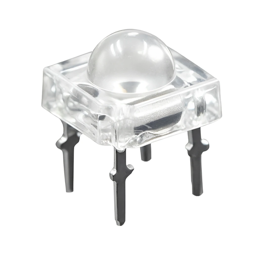 100/200Pcs 5mm Led Decorations Atmosphere Bulb Diodes Light Bead Dome Flux Water Clear Piranha Emitting Lighting Decore Bulbs