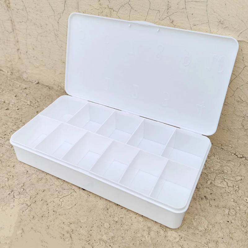 11Grids Empty Storage Organizers Box Case Container For Fake False Nail Tips Manicure Nails Accessories And Tools