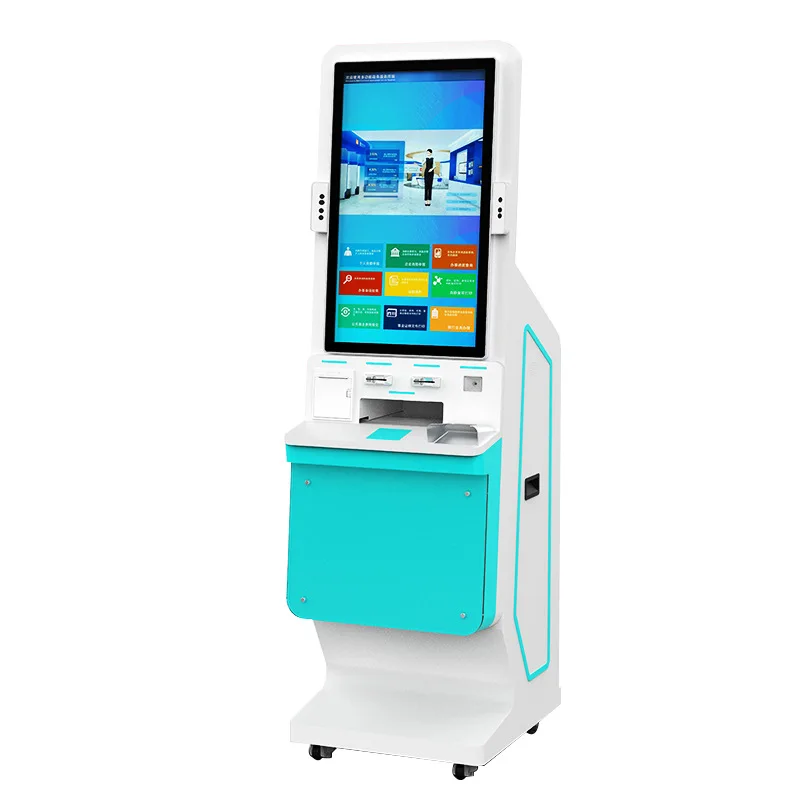 NFC-kaartlezer ATM-machine Automatische geldterminalkiosk 21,5 inch zelfbedieningsbetalingskiosk met