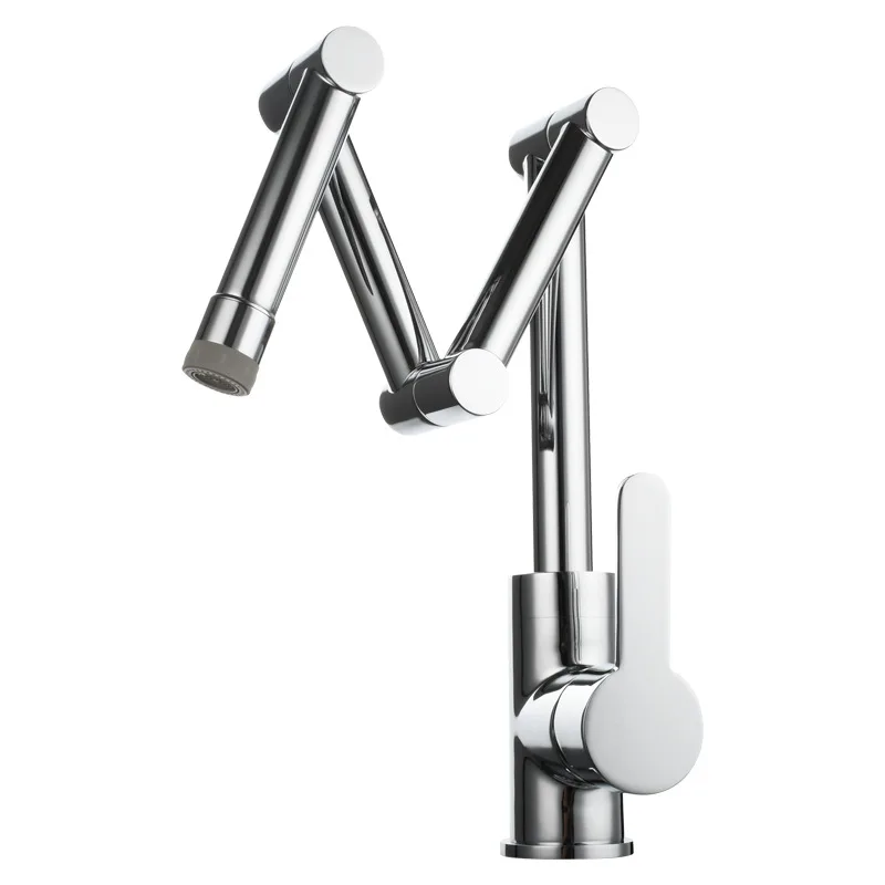 

Copper folding, kitchen faucet, sink, retractable, hot and cold