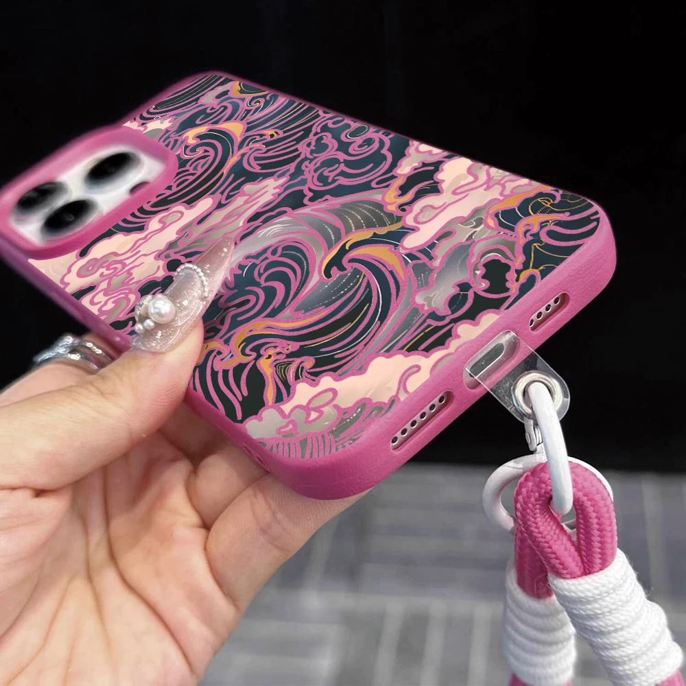 Ukiyo E Waves Strap Rope Handy – Phone Cases With Straps Bewertung und Preis
