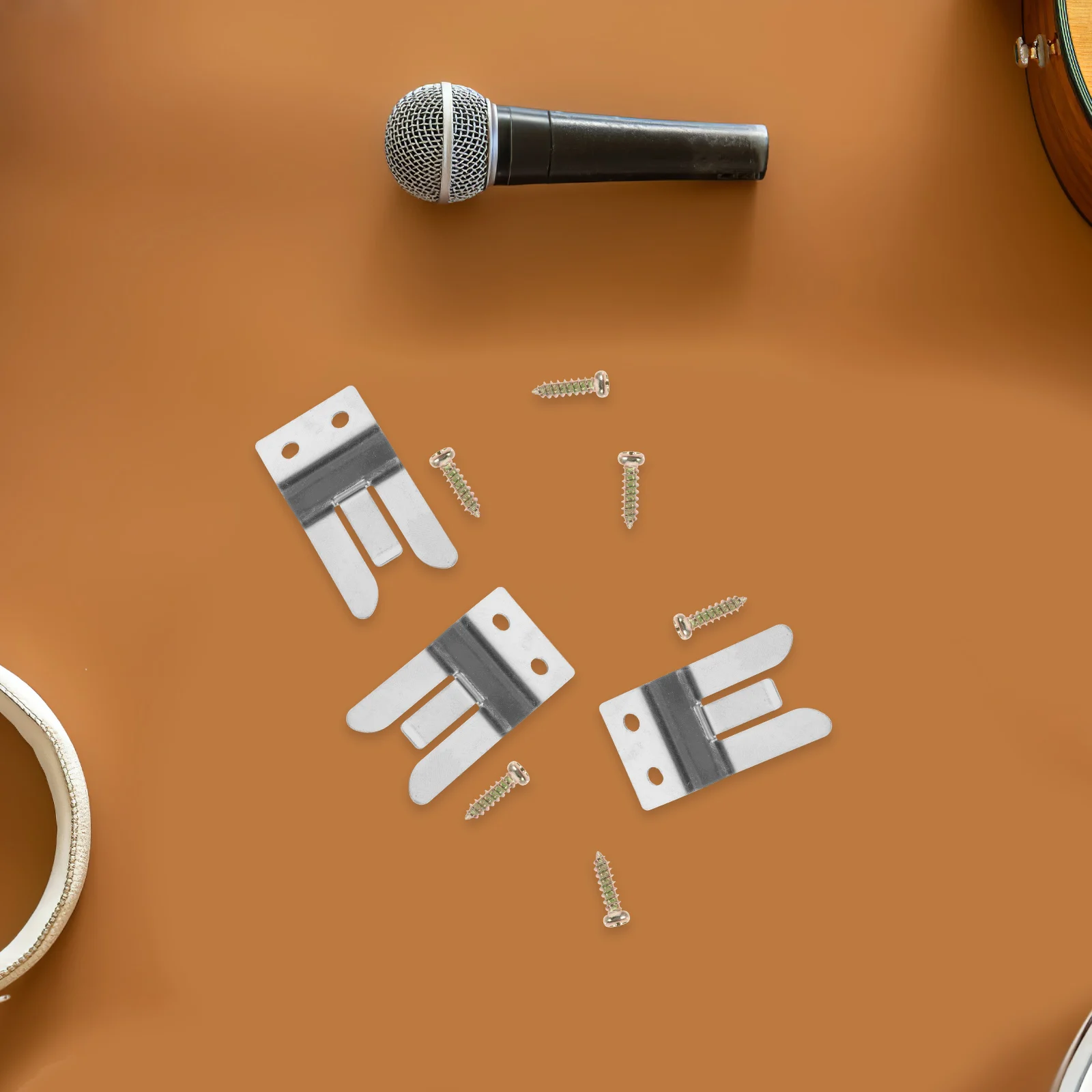 

4Pcs Metal Microphone Holders Strong Compatibility Professional Speaker Enthusiasts Long Service Life Series Compatible