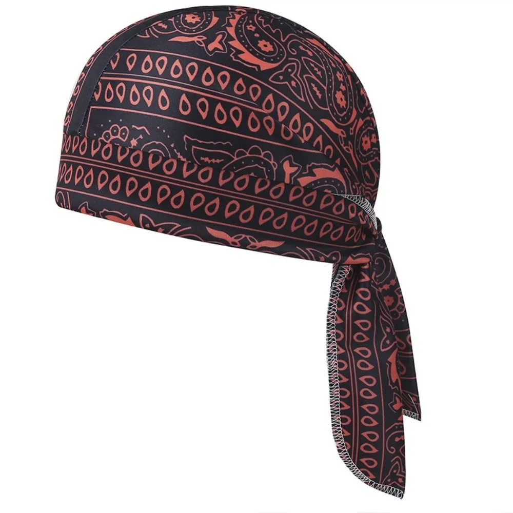 New Paisley Print Hijab Caps Quick Dry Adjustable Bandana Headscarf UV Protection Comfortable Chemo Cap Sports