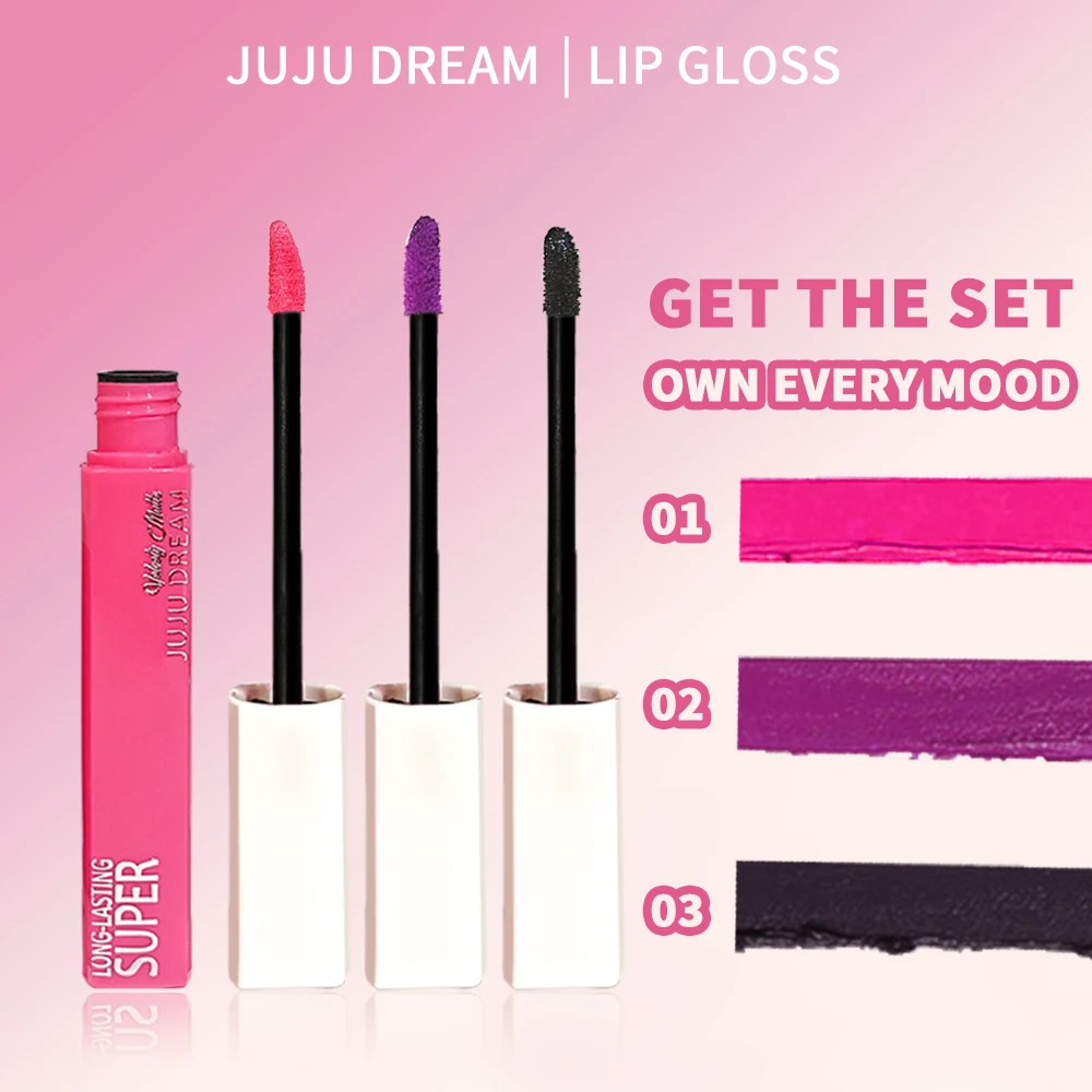 ノンスティックカップ口紅ピンクブラックダークパープル長期持続リップグロスマットベルベット仕上げ色あせに強い防水リップ