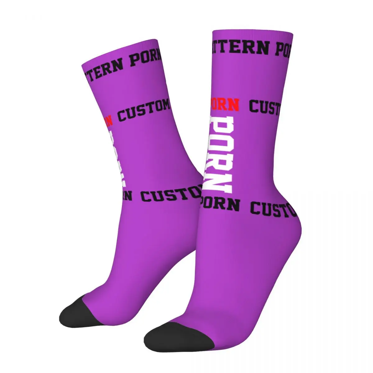 Custom Pattern PORN 3D printing cosy Unisex Socks,Hip Hop Interesting Four Seasons Socks