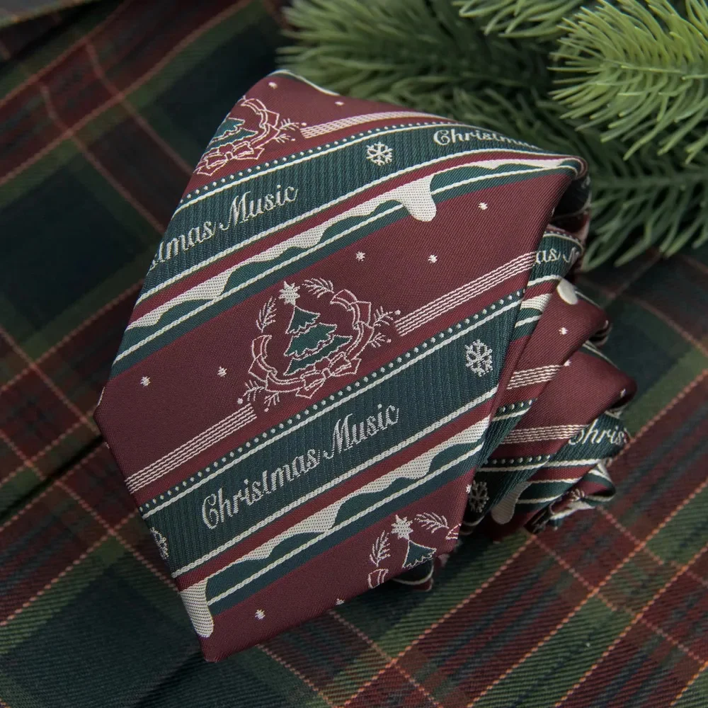 Christmas song JK tie DK college style tie shirt striped bow tie in autumn and winter