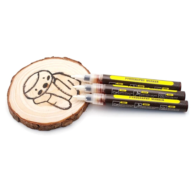 Wood Burning Marker Wood Burning Pen Pyrography Marker Easy to Use for Wood Painting