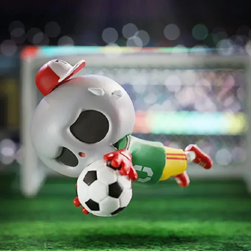 POP MART 라부부 스포츠 시리즈 블라인드 박스 장난감 귀여운 애니메이션 액션 피규어 오리지널 미스터리 박스 인형 소녀 선물