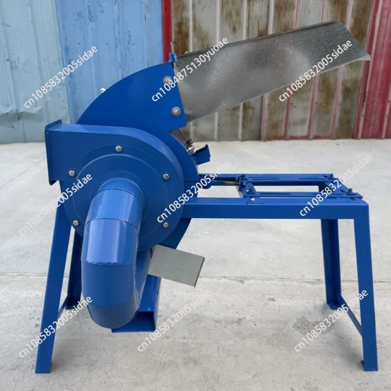 350 Feed Hammer Mill 220V/380V Small Home Electric Animal Grinding Machine Corn Straw Processing DIY Make Powder Chips Crusher