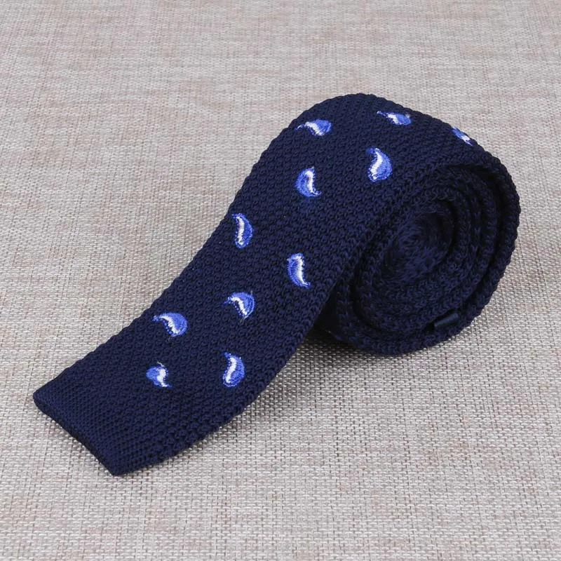 Men\'s Suits Knit Tie Plain Necktie For Wedding Party Tuxedo Casual Dots Woven Skinny Gravatas Cravats Accessories 25colors