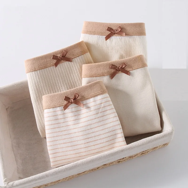 High-Quality Solid Cotton Boys Boxer Shorts Kids Underwear for 3-16 Years Teenagers 4 Colors/4 Pack Student Wholesale Options