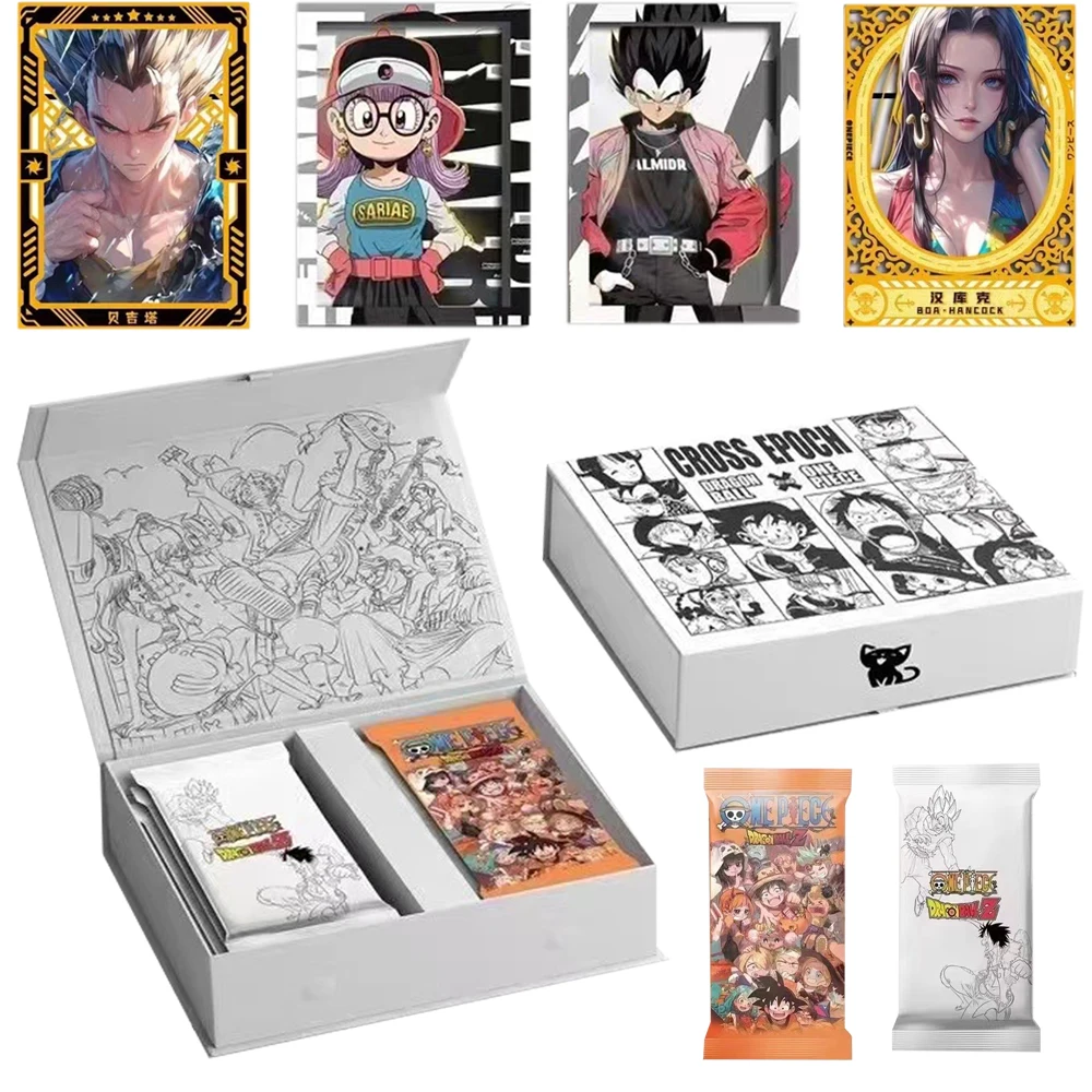 One Piece And Dragon Ball Card Anime Luffy Zoro Nami Chopper Son Goku GR PR Collection Card Kids Toy Christmas Birthday Gift