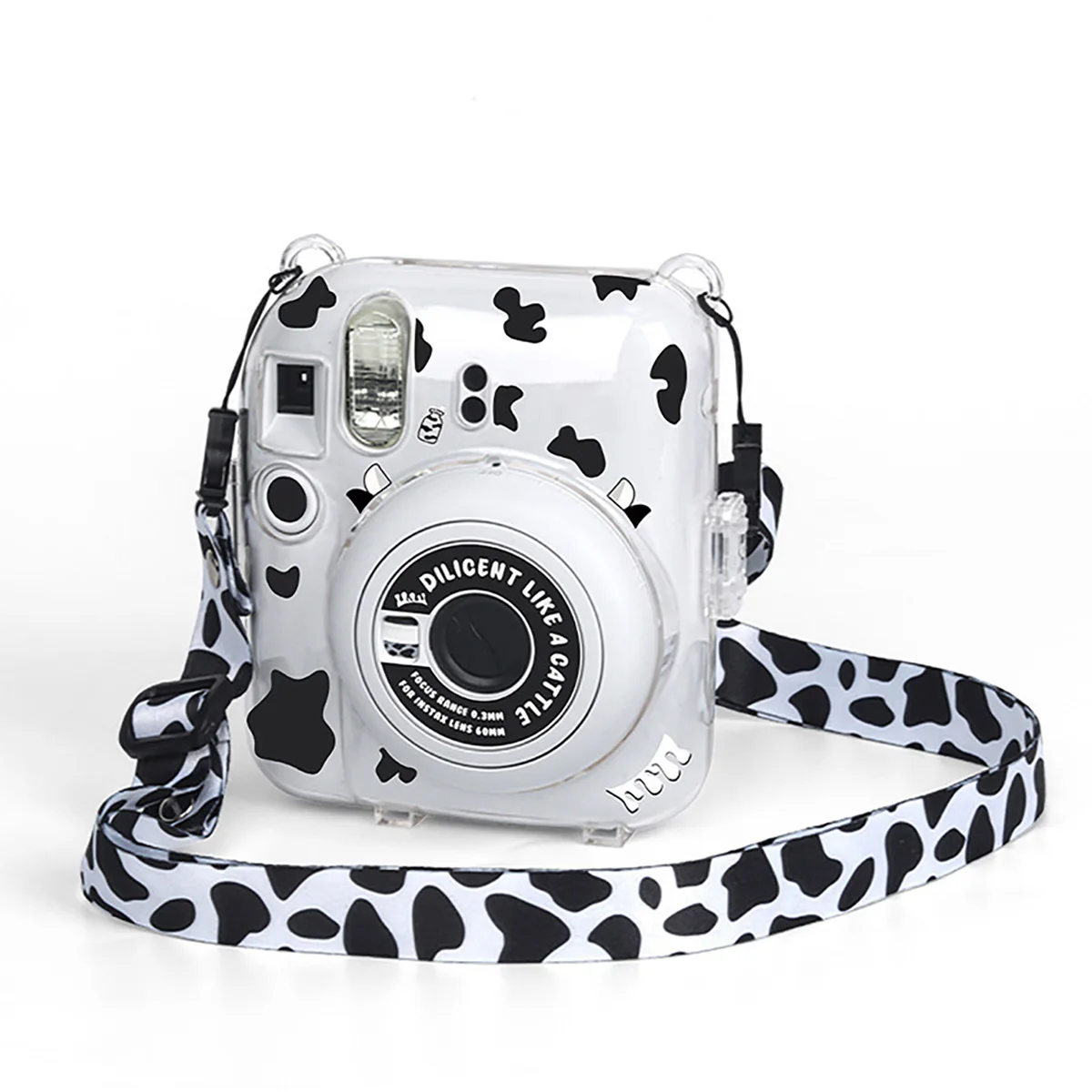Transparent Film Storage Bag, Camera Bag, Travel Protective Case Three-Piece Set for Fuji Mini 12, with Cute Stickers - view 6