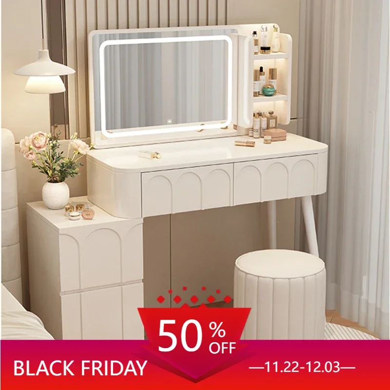 

Makeup Vanity Table Small Desk Comfortable Furniture Drawers Bedroom Storage Cabinet Cheap Luxury Tocadores Hotel Nail Salon