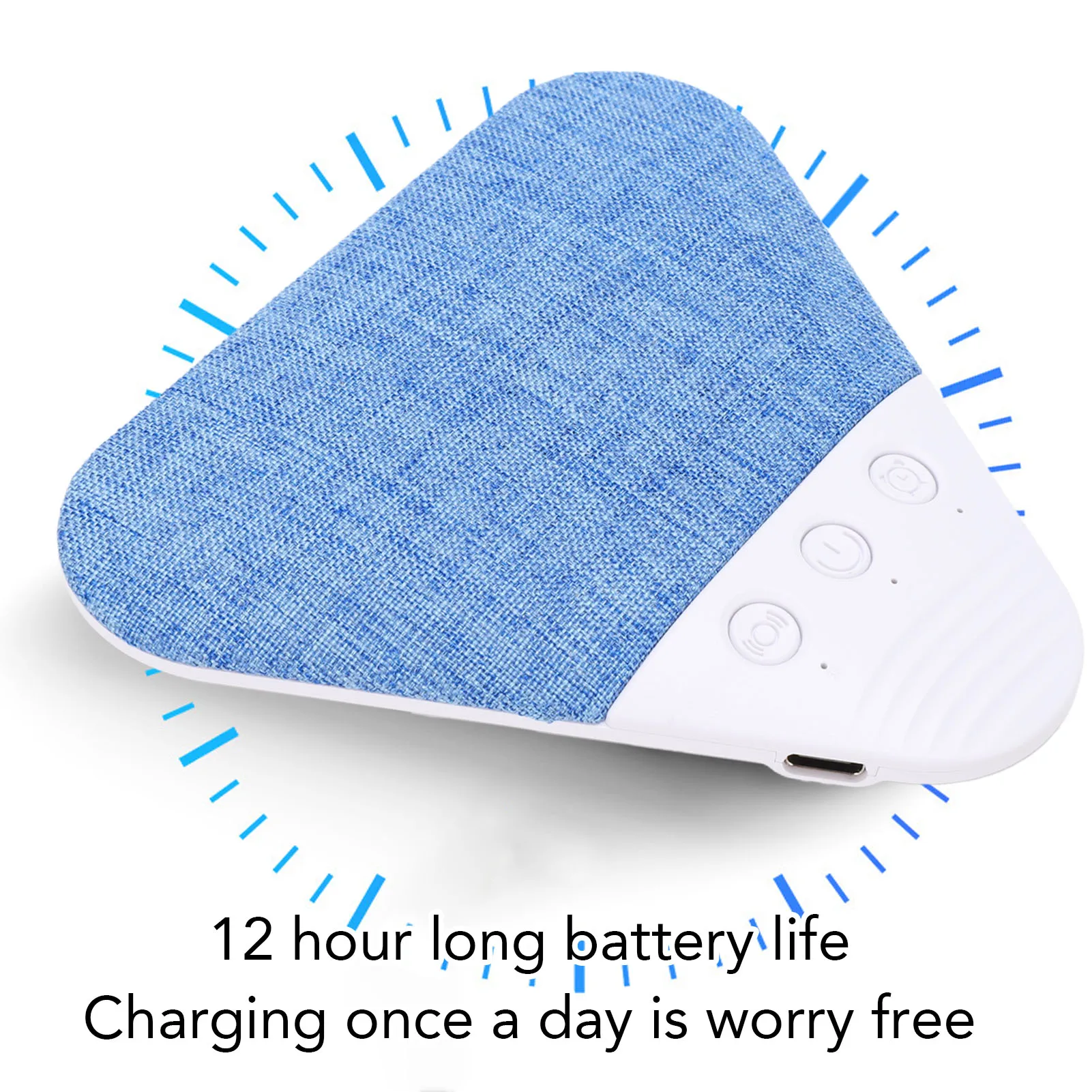 Almohada con altavoz de ruido blanco y temporizador para dormir - imagen 2
