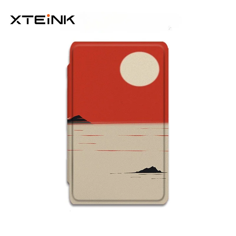 E-Book Case for XTEINK X3 X4 Reader Magnetic Protective Case All-inclusive Protective Shell Landscape Sunset DIY Flip Shell Gift