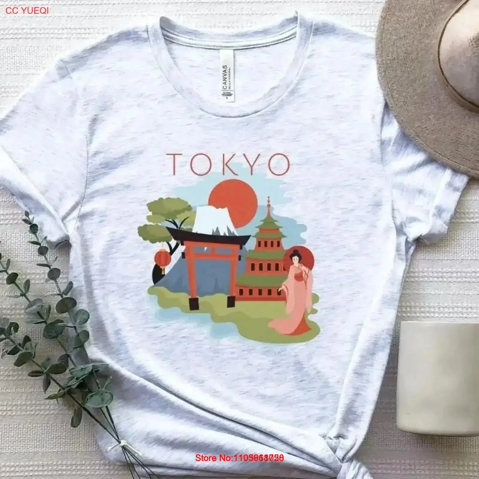 Tokyo T Shirt Cute Travel Japan for Her Souvenir Keepsake Top vintage Washed streetwear Stretched Breathable graphic vintage