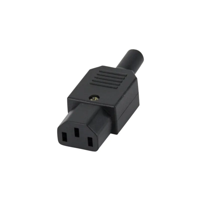 16A 250V IEC Straight Cable Plug Connector C13 C14 Female Male Plug Rewirable Power Connector 3 Pin AC Socket Industrial Plug