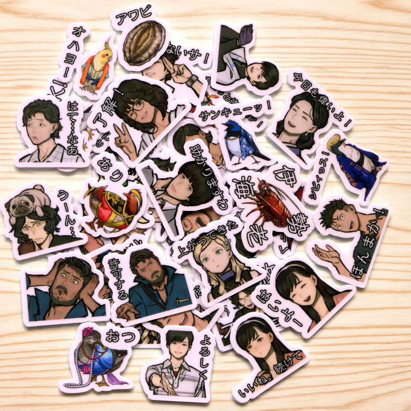 40pcs/pack The Seven Mysteries of Honjo 2-3cm waterproof diy sticker