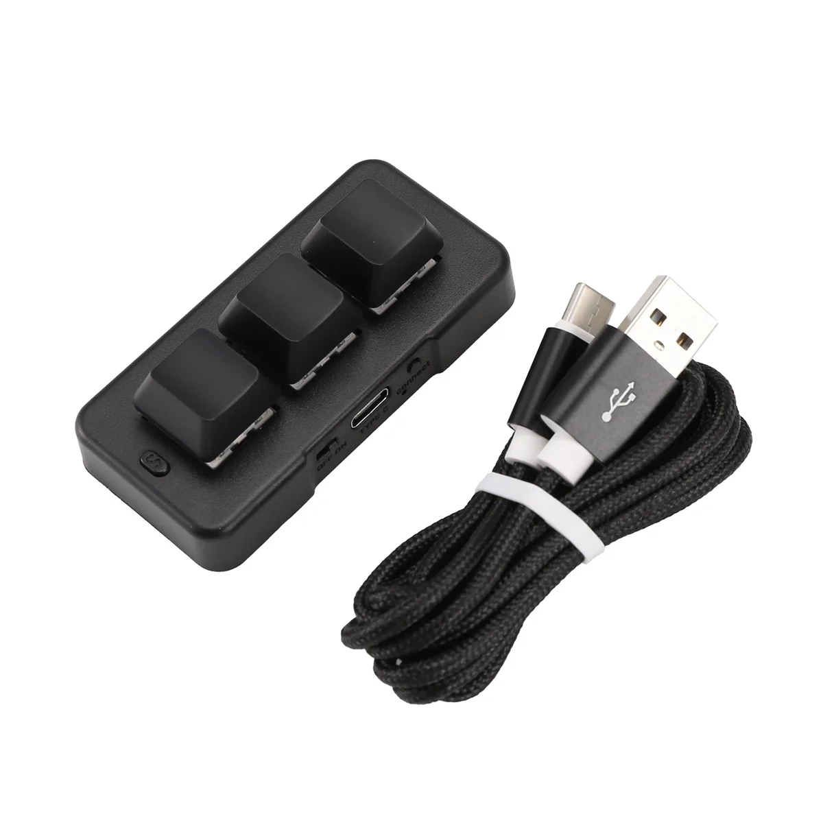 Проносная макроклавиатура MK321 с 3 режимами для игрового мультимедиа MK321U_QWE