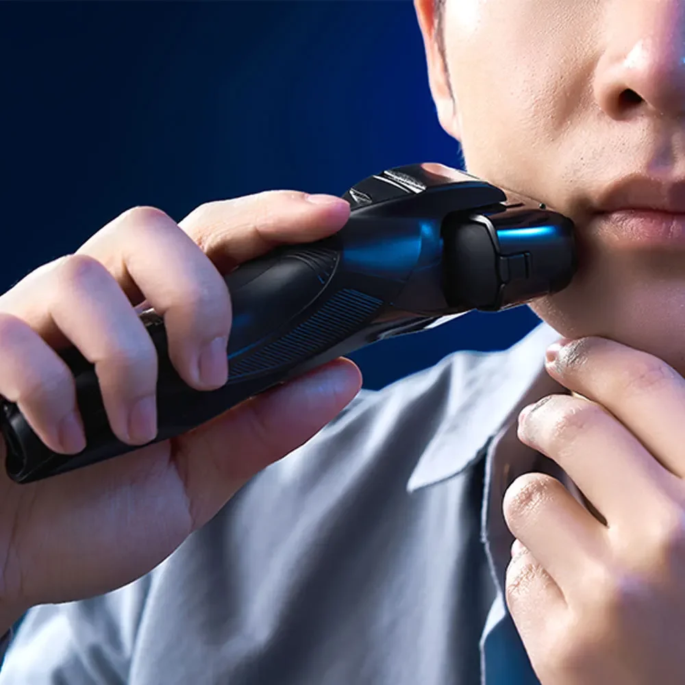 ماكينة حلاقة كهربائية ترددية من باناسونيك لكامل الجسم قابلة للغسل مستوردة من الفولاذ المقاوم للصدأ 3 شفرات بزاوية حادة 30 درجة شفرة داخلية