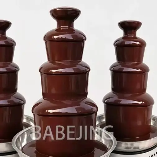 Multi‑Layer Fondue Fountain Machine Commercial Chocolate Melter for Hotel Wedding Dessert Presentation