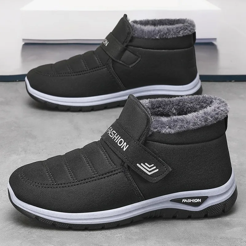 Couple Cotton Shoes Plush Warm Snow Boots Winter Boots for Men Women 2026Winter New Unisex Cotton Boots Warm Ankle Booties Botas