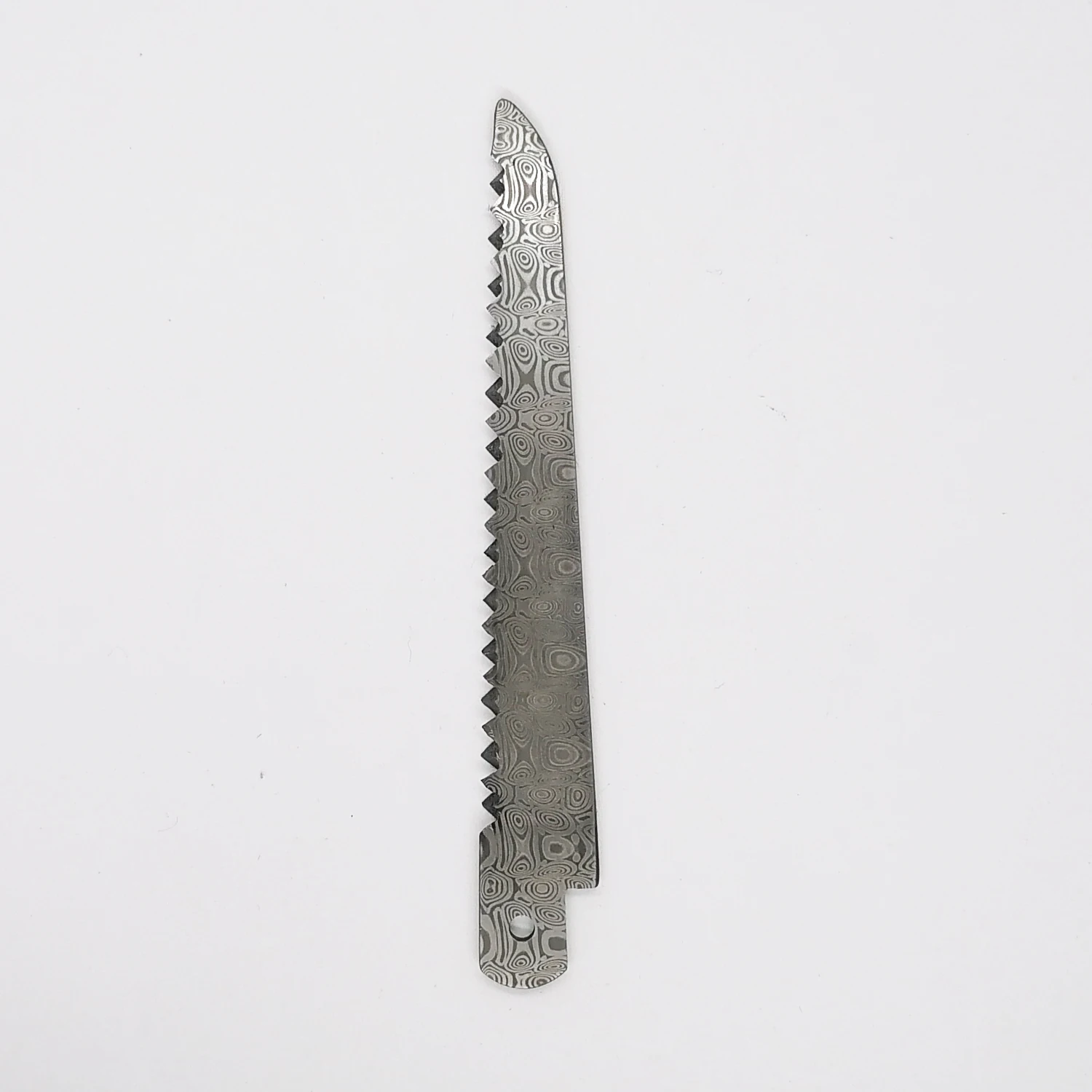 1 Piece Hand Made Swedish Powder Steel Replacement Damascus Wood SAW for Victorinox 91mm SAK