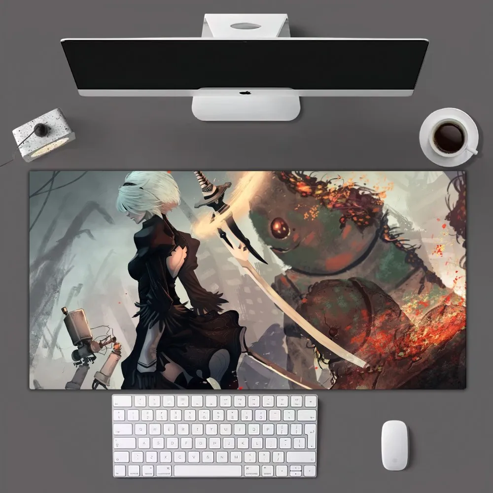 Game N-NieR Automata Mousepad Mousepad Gamer Mouse Pad Size For Office Long Table Mat