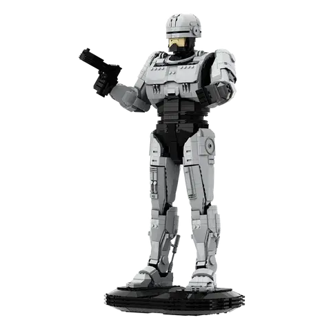 Gobricks Film Militär Mech Krigare Poliserad Byggklossset RoboCoped Action Karaktärsmodell Klossleksaker för barn Pojke Present 10 best sales Robocop-cosplay - №9