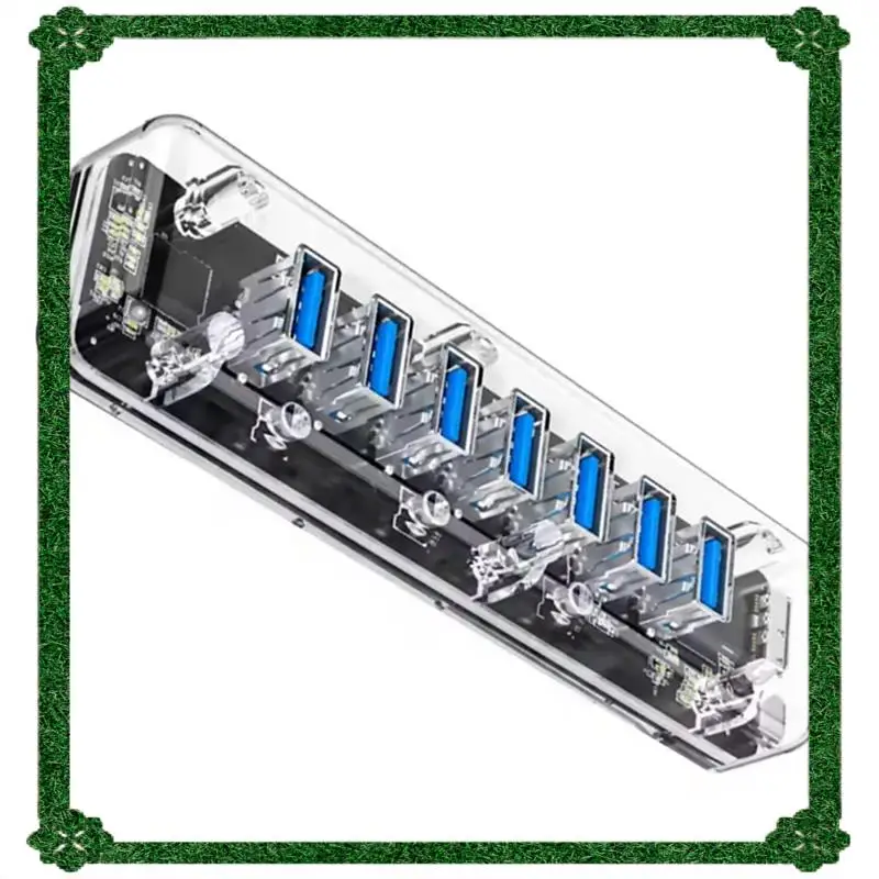 

24-часовая доставка ORICO USB-концентратор с 7-портовым высокоскоростным разветвителем USB3.0 Порт питания Micro USB для портативных ПК OTG-адаптер