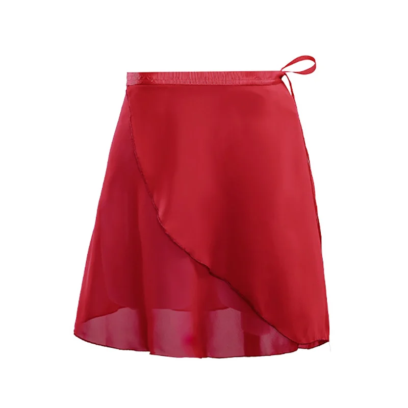 Women Ballet Skirts Lace-up Chiffon Skirts Dance Skirts Adults Girls Leotards Skirt Ballet Practice Dancing Miniskirts Tutu