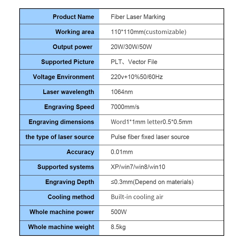 20W 30W 50W 4K Mini Portable Desktop Fiber Laser Marking Machine Max For Metal Jewelry Plastic Steel Aluminum Gold Silver Ring