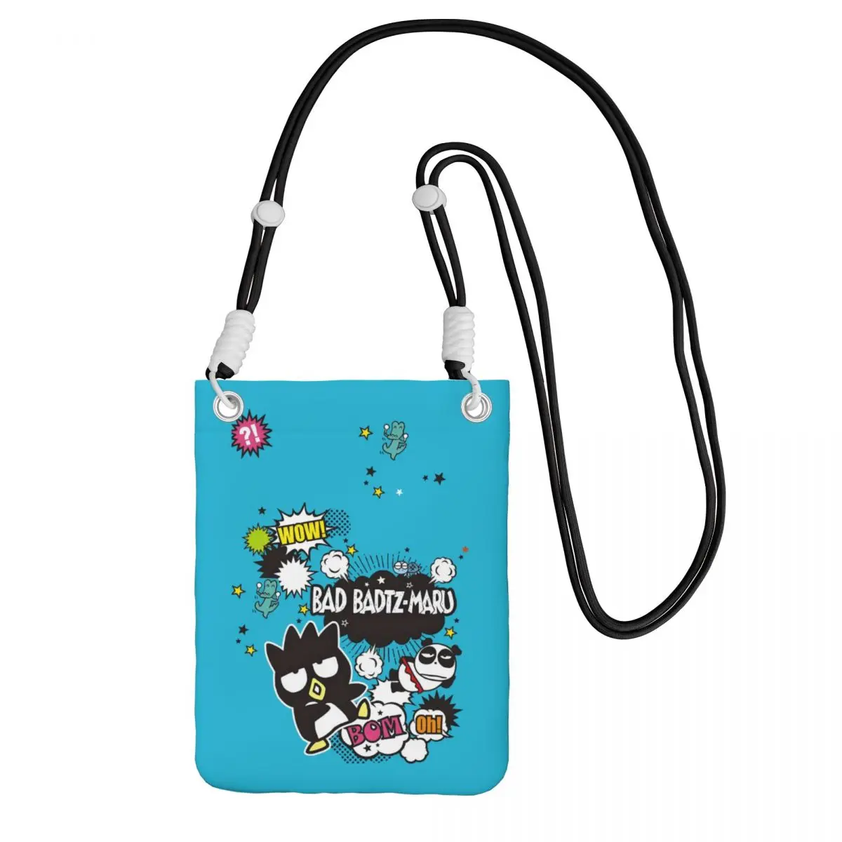 

Custom BADBADTZ-MARU Mobile Phone Bag Women Men Fashion Cool Penguin Shoulder Crossbody Bag Key Bag Mini Shoulder Purse Wallet