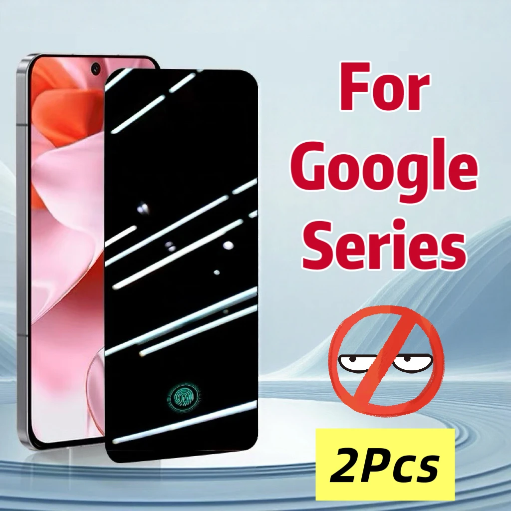 

2Pcs Anti-Spy Privacy Tempered Glass for Google Pixel 10/9/8/7/6 – Anti-Peeping, HD Clear, Full Coverage Screen Protector