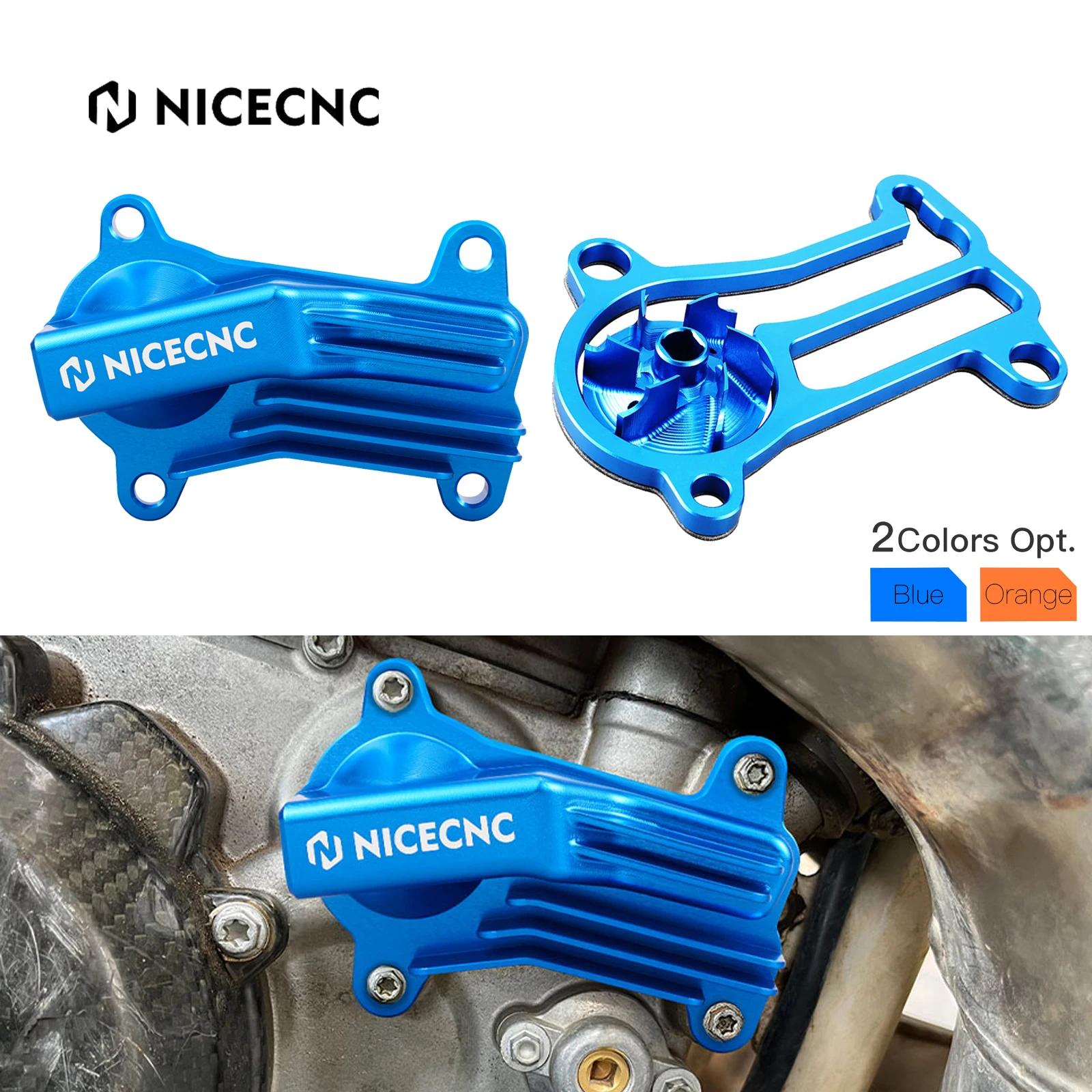 

NiceCNC For Husqvarna TE250 TE300 2017-2019 TC250 TX300 2017-2018 Water Pump Cover & Oversized Water Pump Impeller Cooler Kit