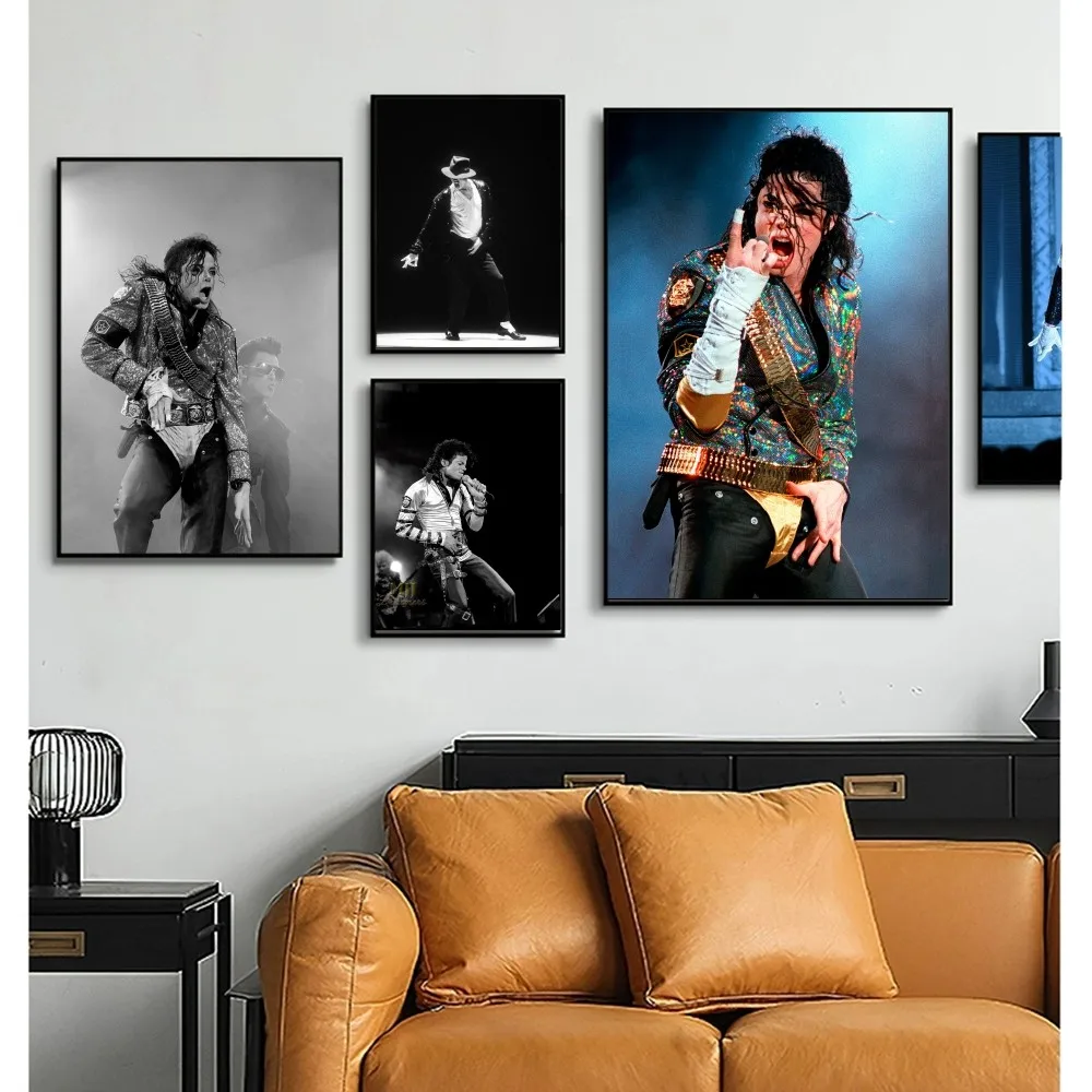 ملصق مايكل جاكسون ، ملصق أنيمي كلاسيكي ، ملصق حائط لغرفة المعيشة ، ديكور بار ، ديكور فني #1