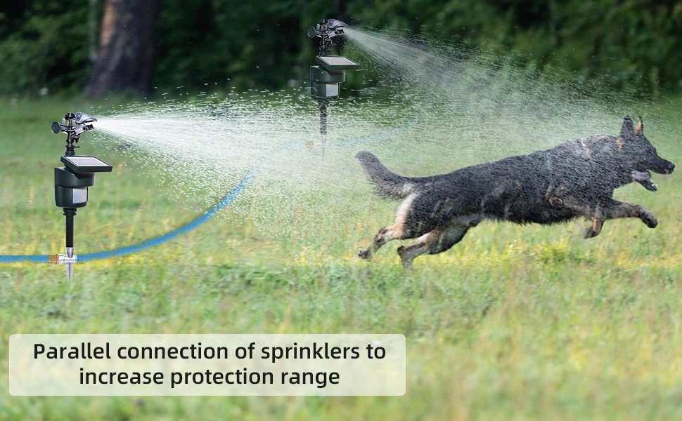 Repelente de agua para animales con energía solar, repelente de animales ultrasónico, pulverizador para el control de plagas, dispositivo de nebulización con energía solar