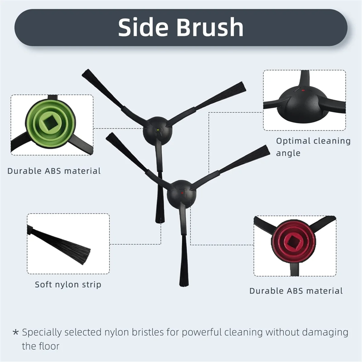 A71Z لـ G8000 / G8000 Pro / G20 Pro الأسطوانة الجانبية فرشاة تصفية ممسحة الملابس روبوت المكانس قطع الغيار الملحقات