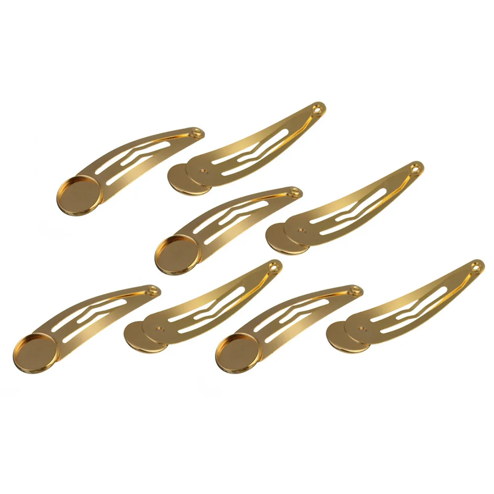 

10 Pcs Hair Clip Accessories Clips for Snap Barrettes Small Bottom Bracket Cute