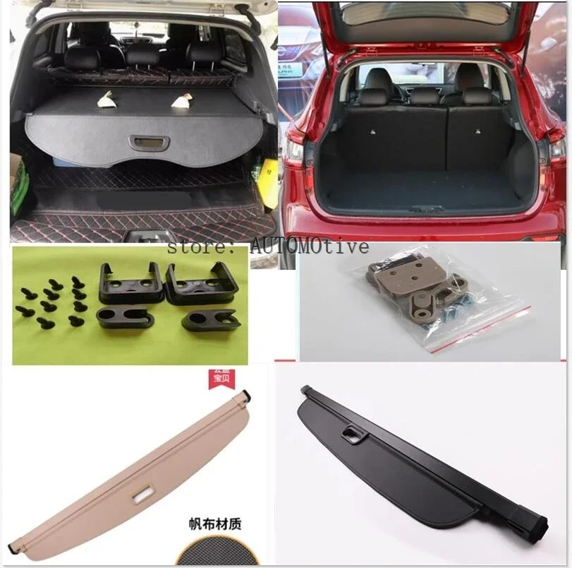 

Black Rear Trunk Security Shield shade Cargo cover for Nissan Qashqai 2015 2016 2017 2018 2019 2020