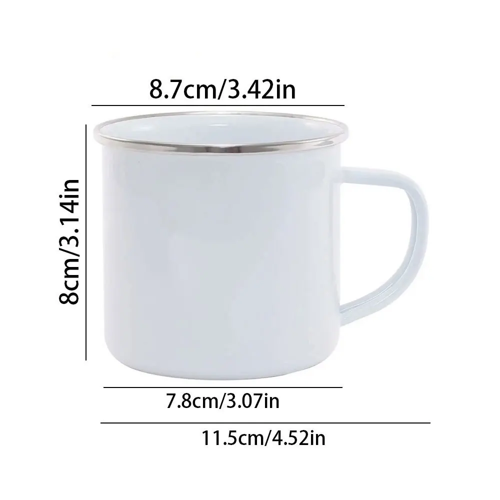 Personalized Cute Halloween Ghost Enamel Mug Custom Name Spooky Pumpkin Balloon Coffee Cup Halloween Camping Mug Gift for Kids.