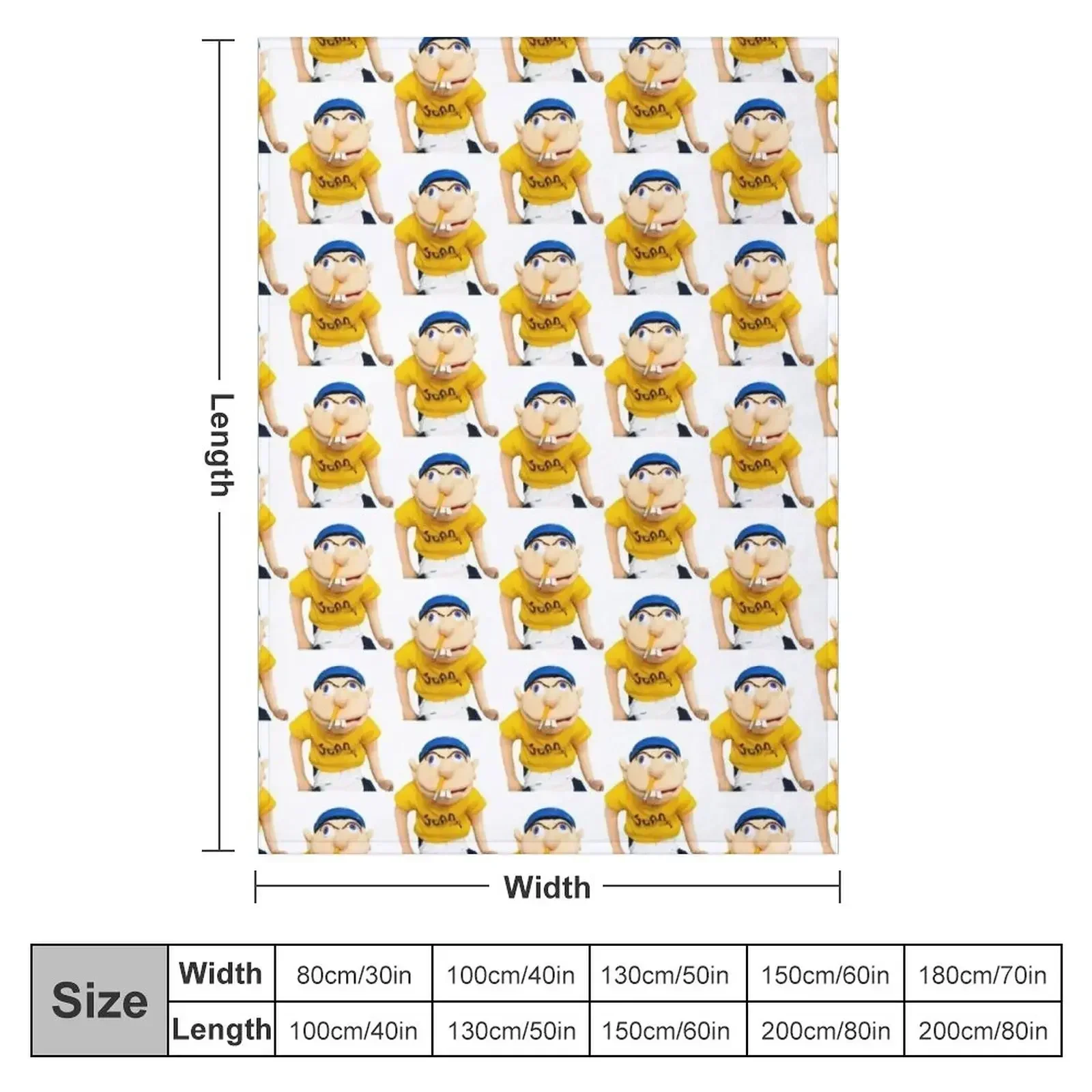 BEST SELLER - SML Jeffy Merchandise Throw Blanket Flannel Fabric Thin Travel for winter Bed covers Plaid Blankets