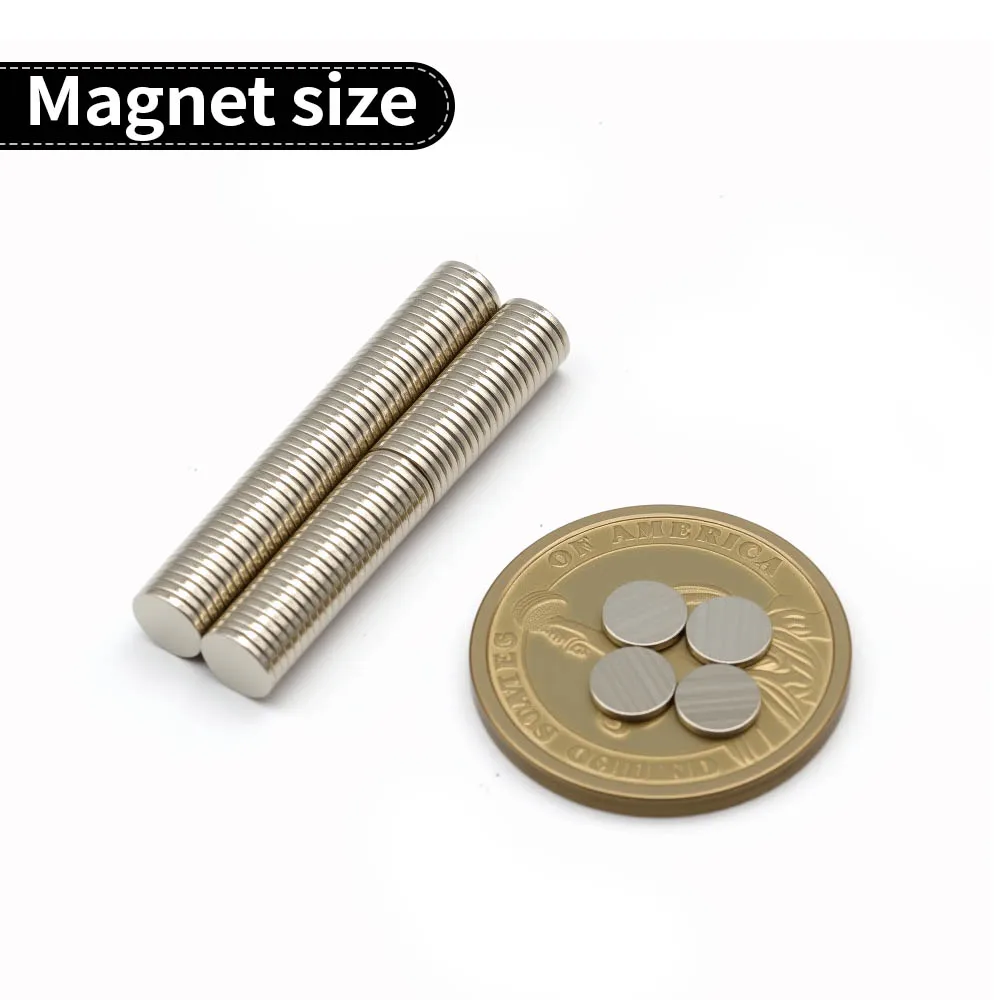 6x1mm Super Strong Round Magnet N35 NdfeB Permanent Magnetic imanes Powerful Neodymium Magnets Refrigerator Magnet