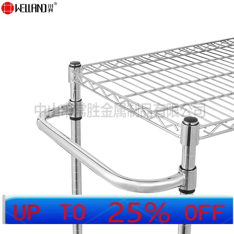 Lmm kitchen mobile trolley rack carbon steel storage rack household multi-layer