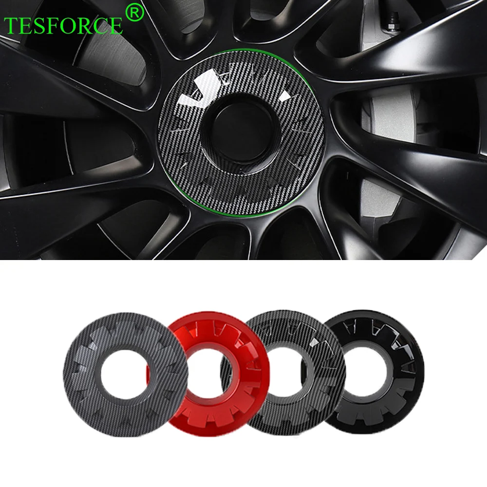 For Tesla Model Y 2021-2024 4PCS Wheel Center Caps Hub Cover 20-inch Hub Center Cap Athletic Hubcaps Car Decoration Accessories