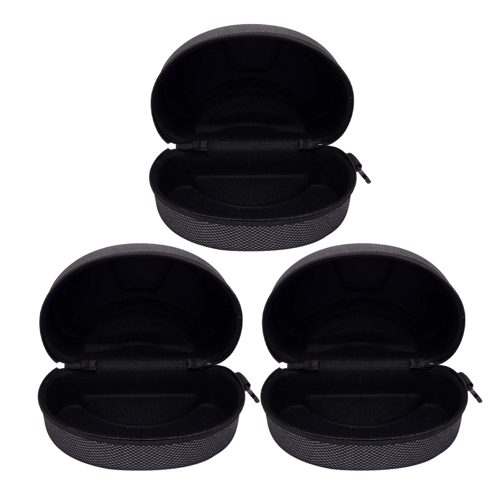 

3 Pcs Motorcycle Goggles Box Hard Eva Glasses Case Storage Sports Eyeglass Zipper Sunglass Carry Durable Shockproof Portable